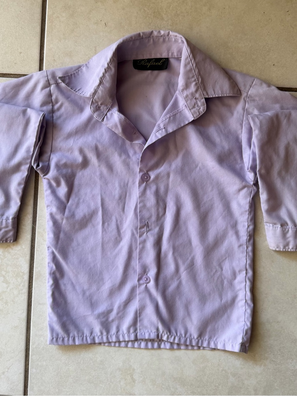 RAFAEL Lilac Long-Sleeve Button-Down Shirt for Kids